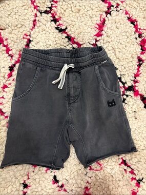 Munster Kids Charcoal Gray Drawstring Shorts